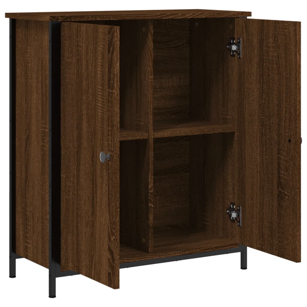 Sideboard Braun Eichen-Optik 70x30x80 cm Holzwerkstoff