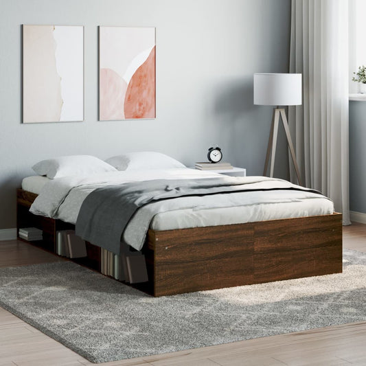 Bettgestell Braun Eichen-Optik 120x190 cm