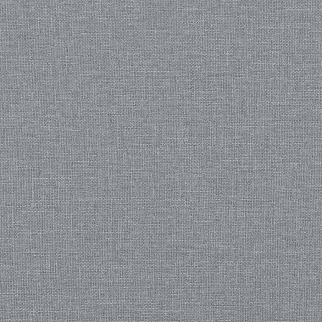 Essbank Hellgrau 186x32x45 cm Stahl und Stoff