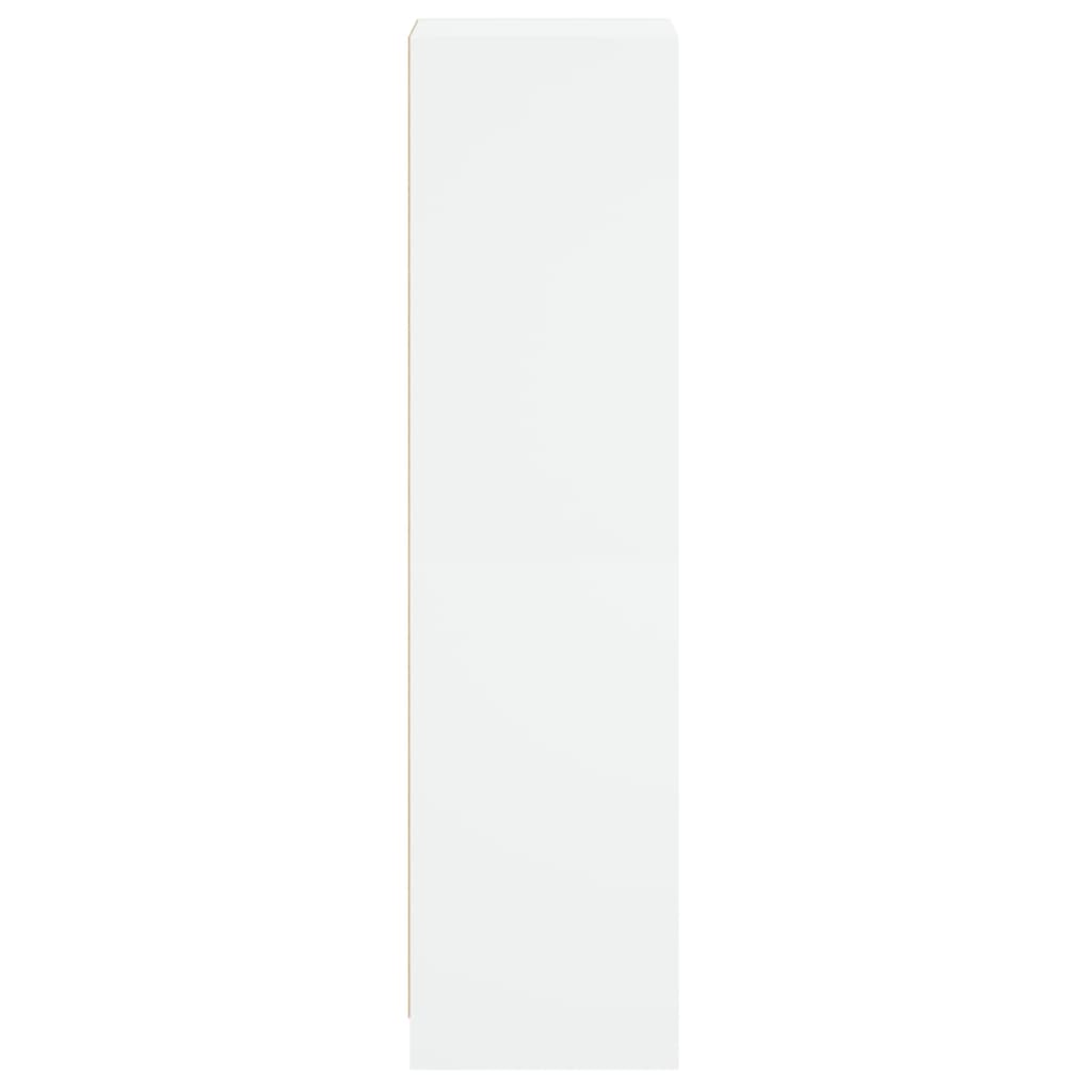 Highboard mit Glastür Weiß 35x37x142 cm