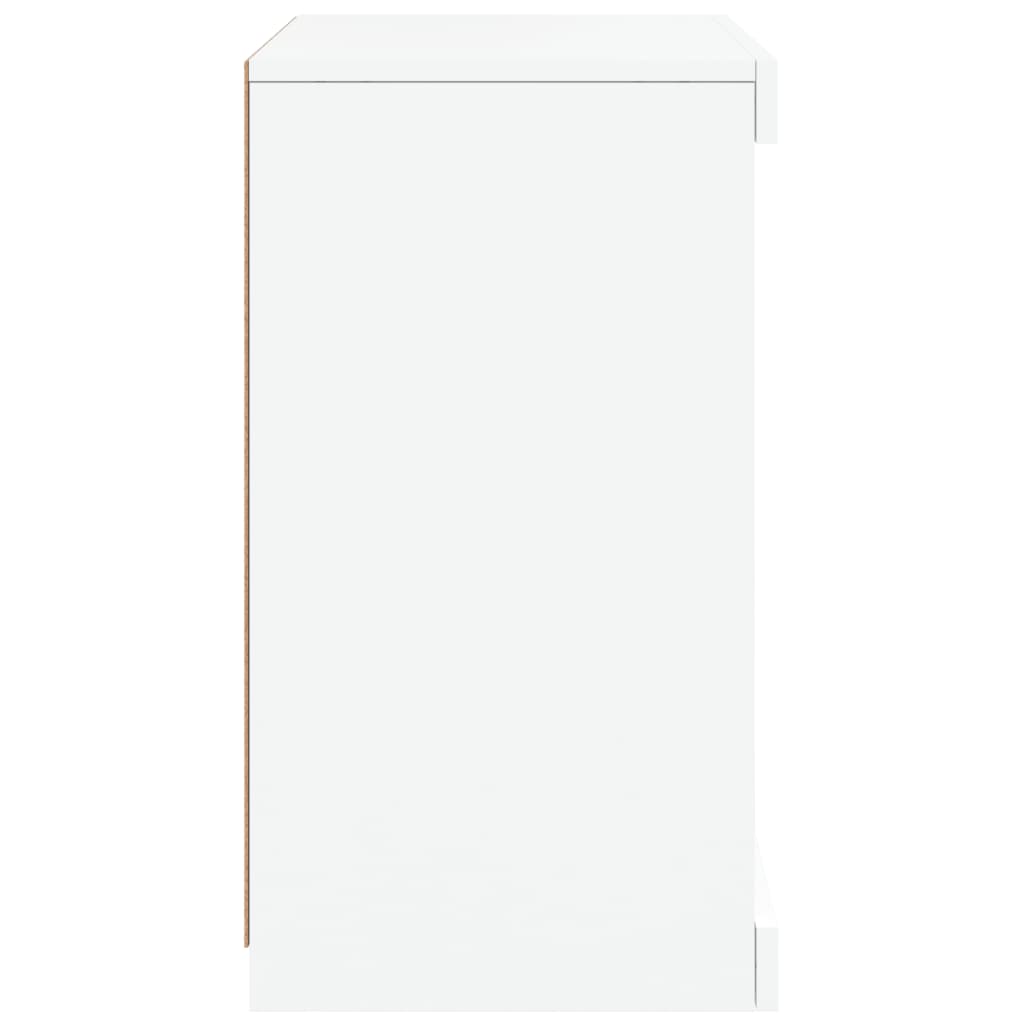 Sideboard mit LED-Leuchten Weiß 41x37x67 cm