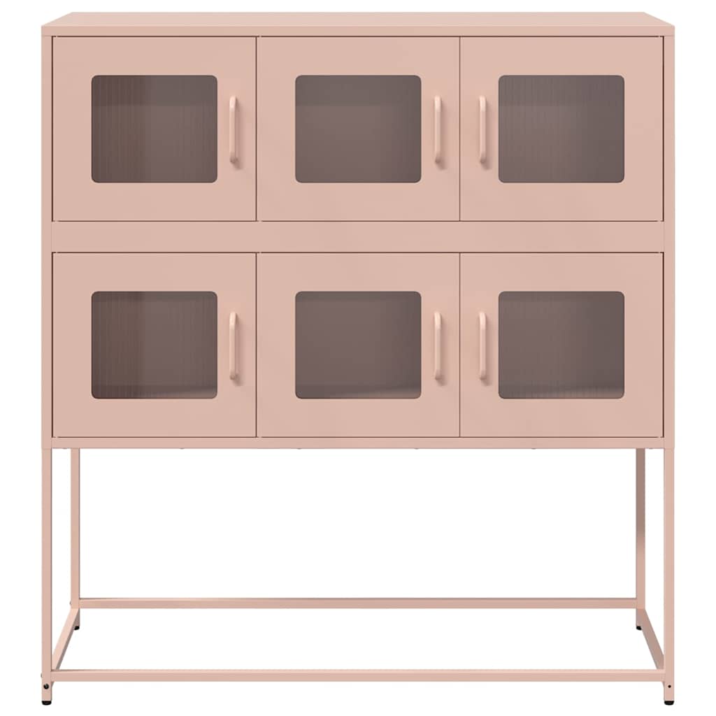 Sideboard Rosa 100,5x39x107 cm Kaltgewalzter Stahl