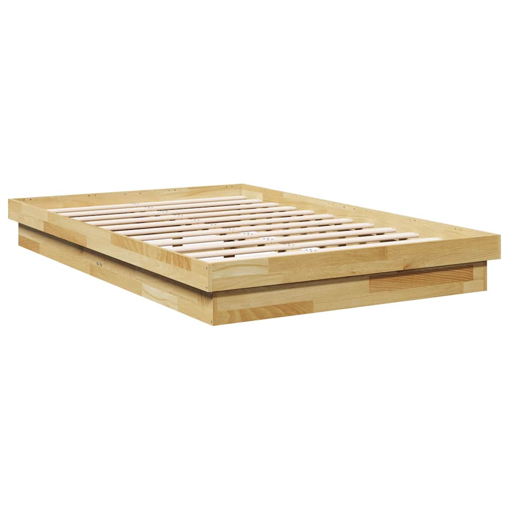 Massivholzbett ohne Matratze 120x190 cm Eichenholz