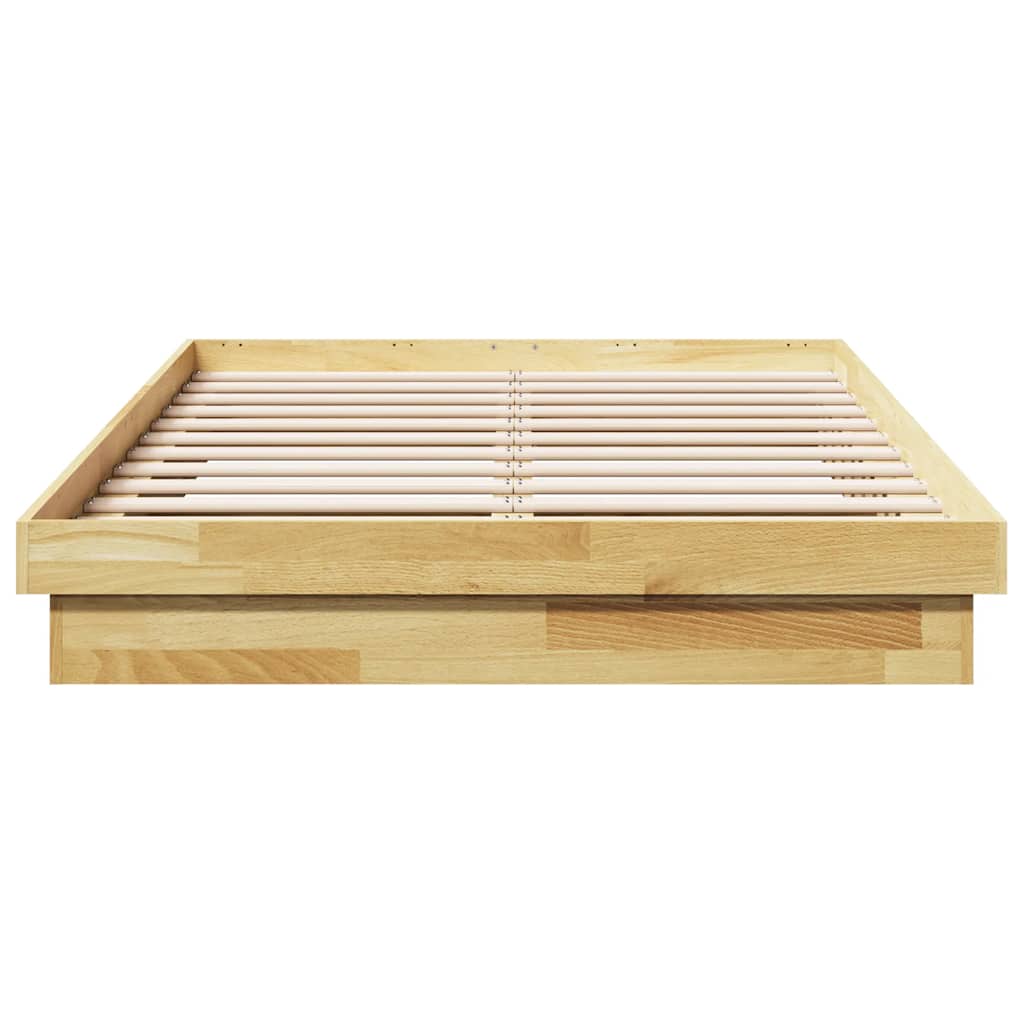 Massivholzbett ohne Matratze 120x190 cm Eichenholz