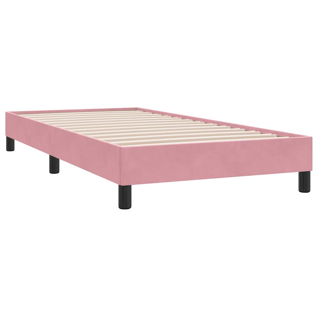 Boxspringbett ohne Matratze Rosa 100x210 cm Samt
