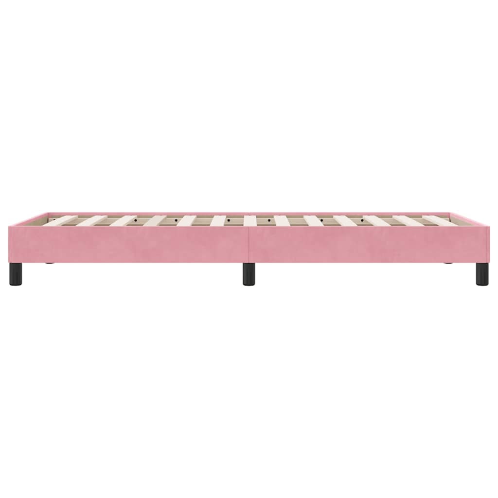 Boxspringbett ohne Matratze Rosa 100x210 cm Samt